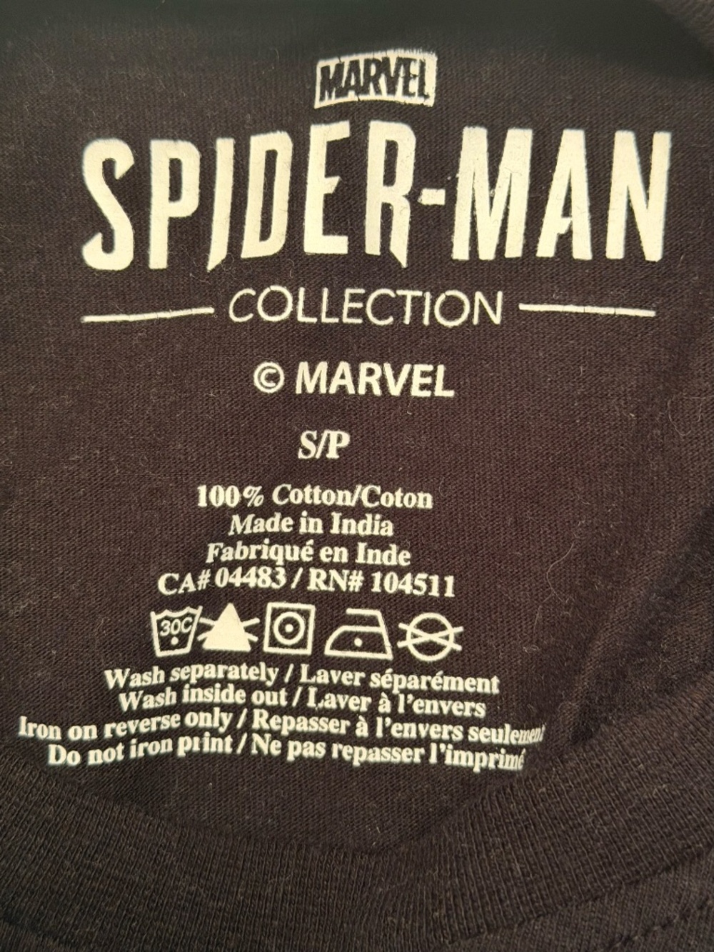 Marvel Spider-Man Black T-Shirt - Picture 2 of 2